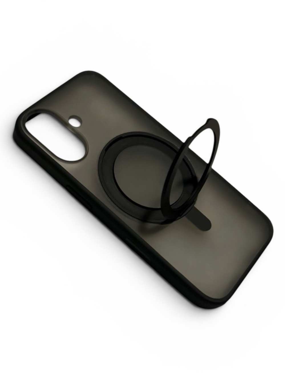 iPhone Black X/XS Slim Ring Grip Case with Matte Finish EUC